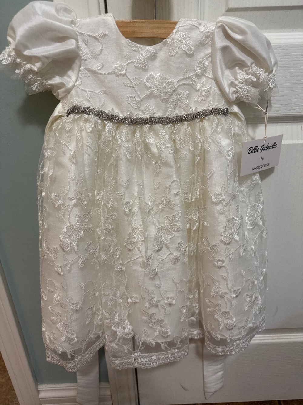 Bebe Gabrielle Baptism or Flower Girl Dress 6 month